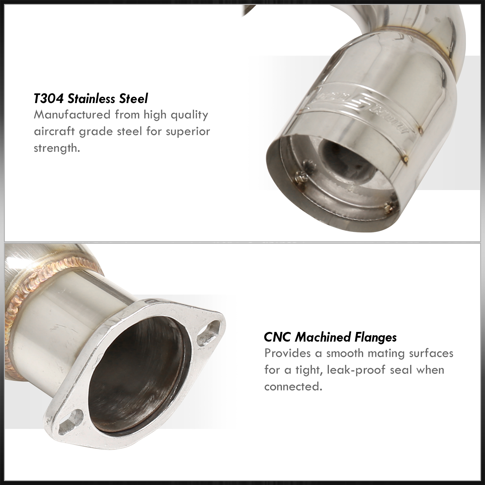 GODSNOW Catback Exhaust 76mm 4