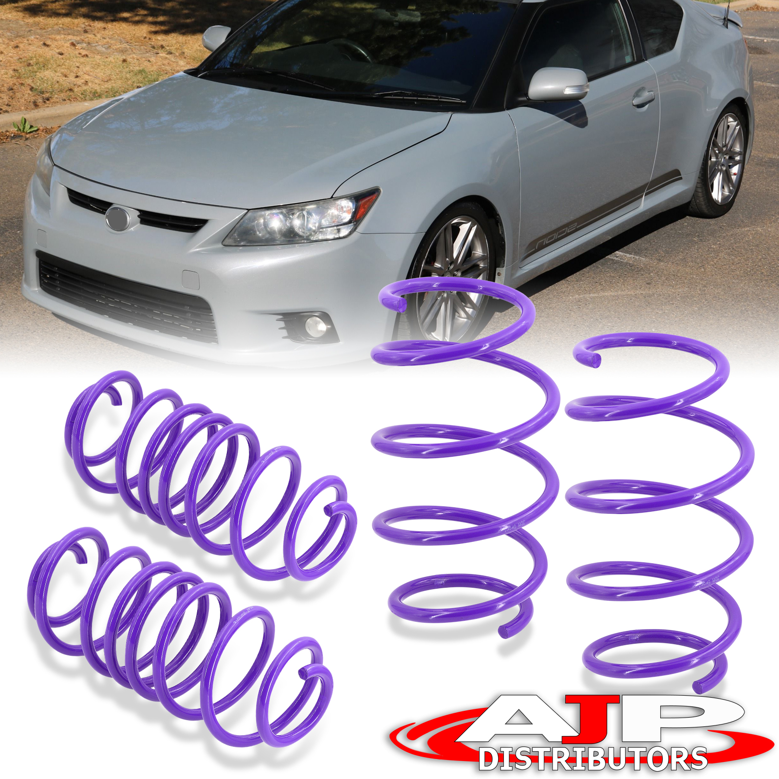 Purple Suspension Coil Lowering Springs Front & Rear For 2011-2016