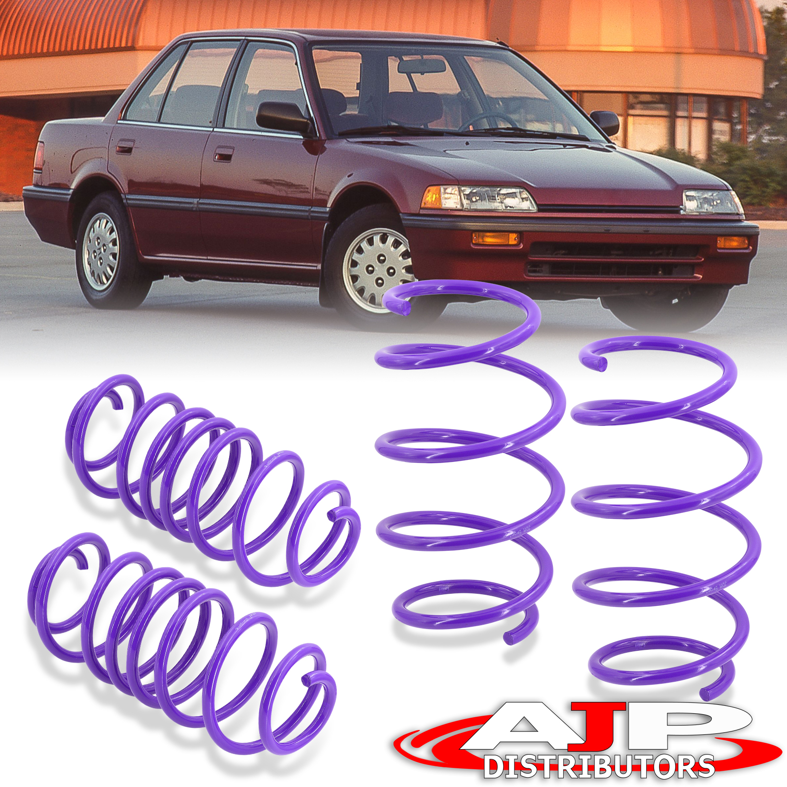 Purple Suspension Performance Lowering Springs For 1988-1991