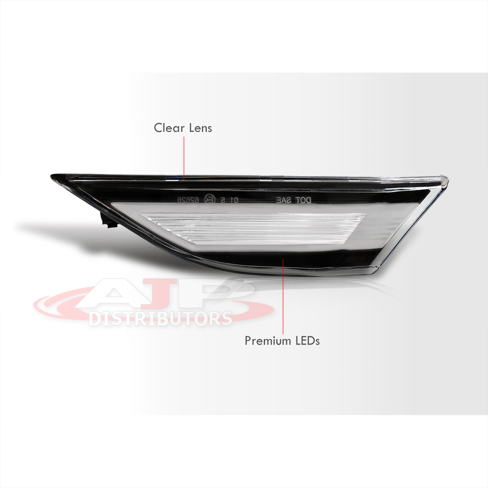 Clear LED Turn Signal Side Marker Light Lamps For Porsche