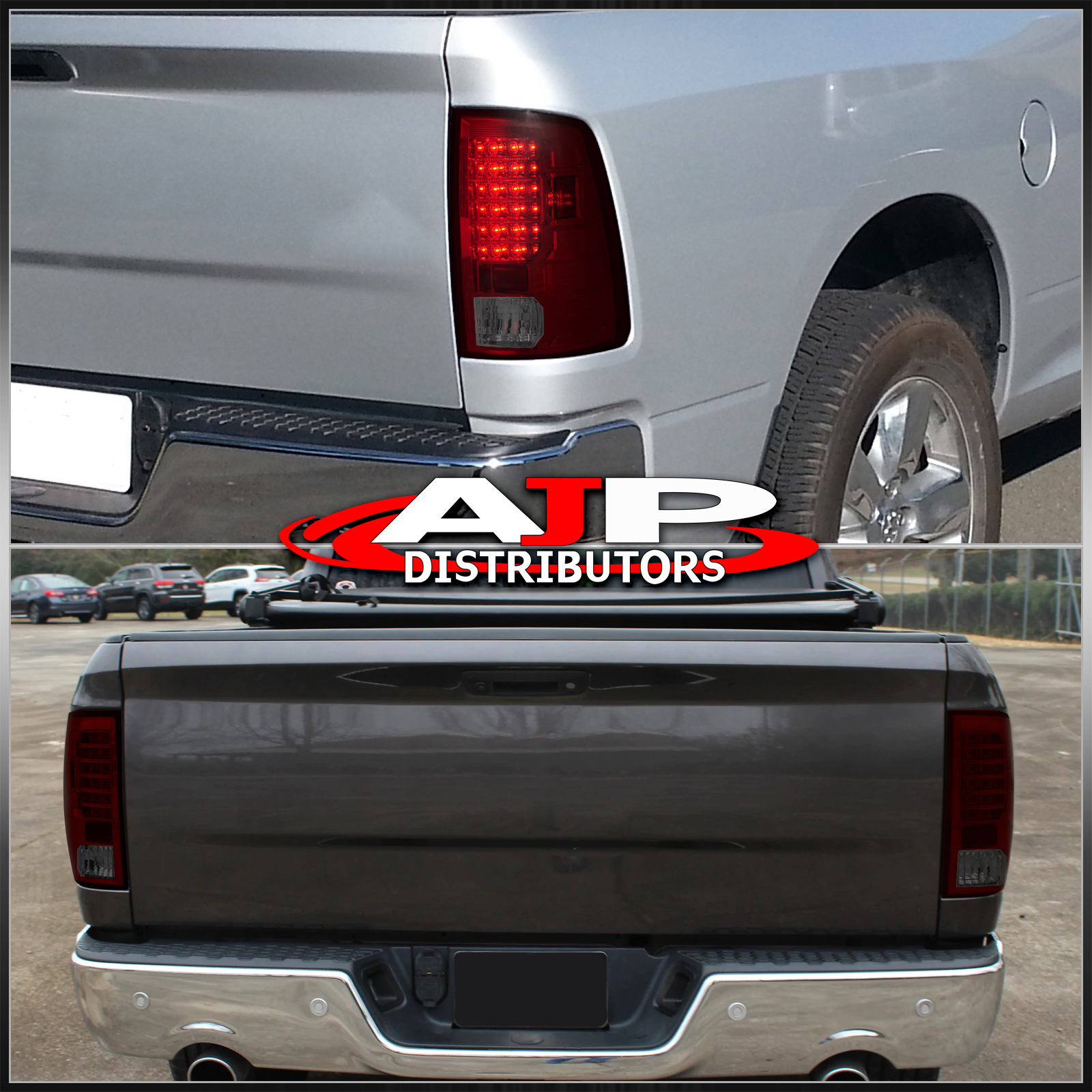 Dodge RAM 1500 09-18 & 2500/3500 10-18 Tail Lights OLED In Dark Red Smoked - Foto 6